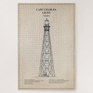 Quebra-cabeça Cabo Charles Lighthouse - Virgínia - SBD
