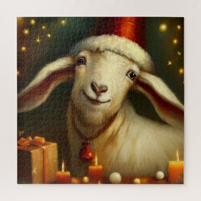 Quebra-cabeça Cabra de Natal (3) (Vertical)