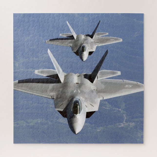 Quebra-cabeça Caça a jato furtivo de quinta geração F-22 Raptor (Vertical)