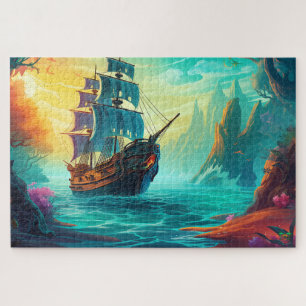 Quebra-cabeça Caça do tesouro do navio 🌅 Pirata