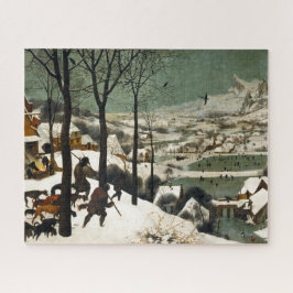 Quebra-cabeça Caçadores na neve por Pieter Bruegel a pessoa