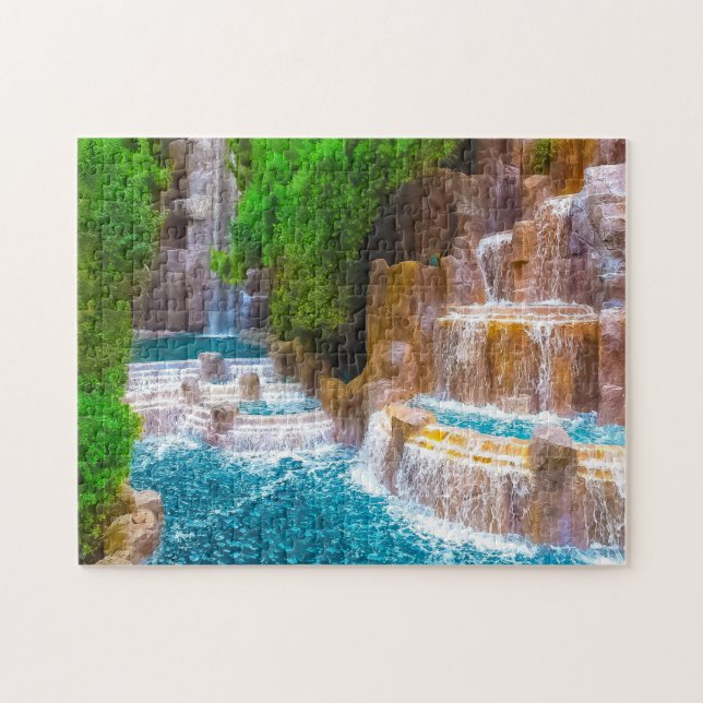 Quebra-cabeça Cachoeira de Las Vegas Nevada. (Horizontal)