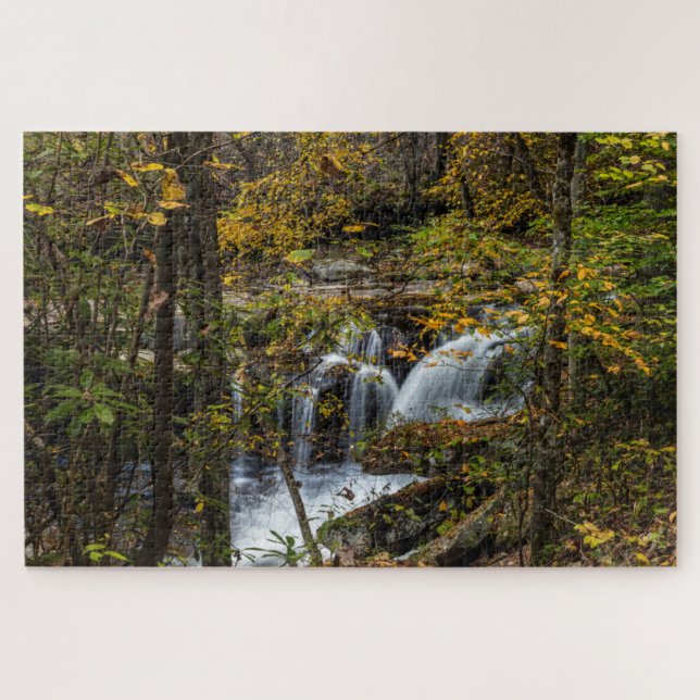 Quebra-cabeça Cachoeira do Dunloup Creek | Virgínia Ocidental (Horizontal)