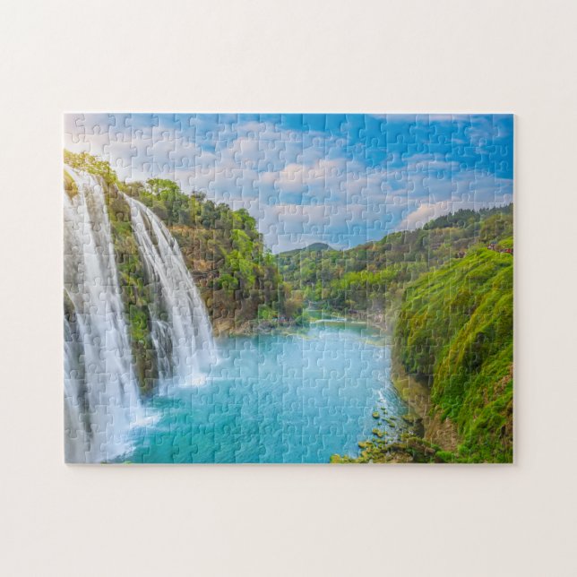 Quebra-cabeça Cachoeira na Ilha (Horizontal)