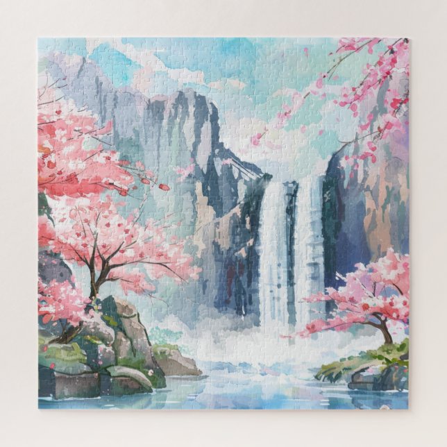Quebra-cabeça Cachoeira na Primavera (Vertical)