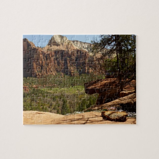 Quebra-cabeça Cachoeira nos Emerald Pools no Zion National Park (Horizontal)