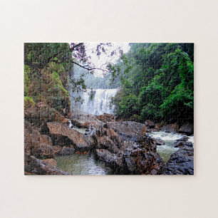 Quebra-cabeça Cachoeira Sathodi rio kali Índia.