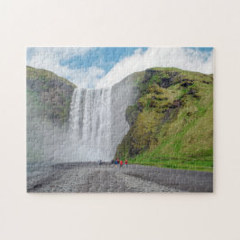 Quebra-cabeça Cachoeira Skogafoss - vila Skogar, Islândia