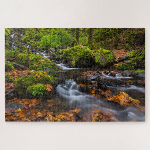 Quebra-cabeça Cachoeira Starvation Creek Columbia Gorge, Orego
