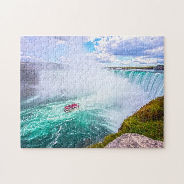 Quebra-cabeça Cachoeiras de Niágara Ontário Canadá. (Horizontal)