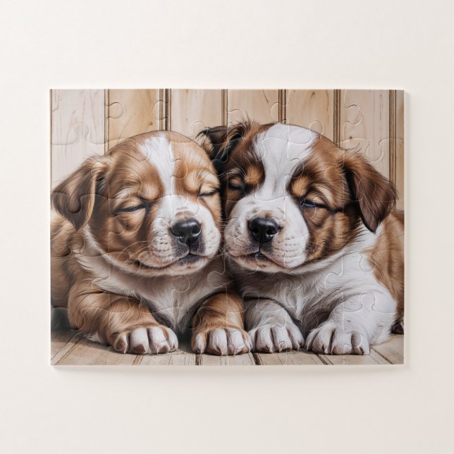 Quebra-cabeça Cachorrinhos fofos (Horizontal)