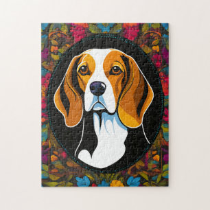 Quebra-cabeça Cachorro Animal Beagle Vibrant