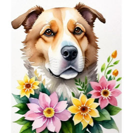 Quebra-cabeça Cachorro Aquarela