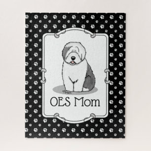 Quebra-cabeça Cachorro Bonito OES Mãe Velha Cachorro Inglês Mãe