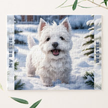 Cachorro Branco Cachorro Branco Westit Winter Snow