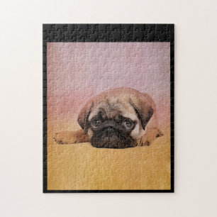 Quebra-cabeça Cachorro Cachorro  Presente dos Pug Dog Lovers