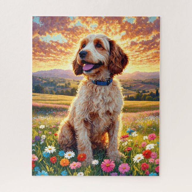 Quebra-cabeça Cachorro Cockapoo (Vertical)