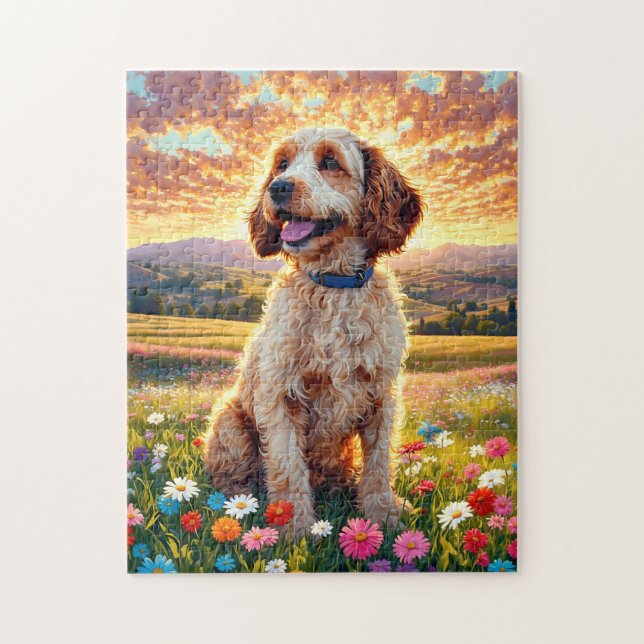 Quebra-cabeça Cachorro Cockapoo (Vertical)