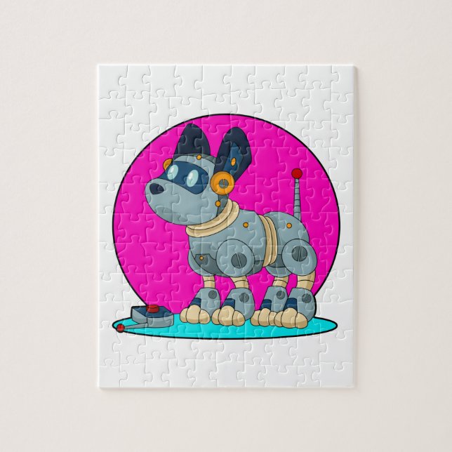 Quebra-cabeça Cachorro como Robô (Vertical)