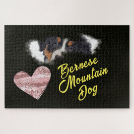 Quebra-cabeça Cachorro da Montanha Bernese Olhos Sólidos Cor 100
