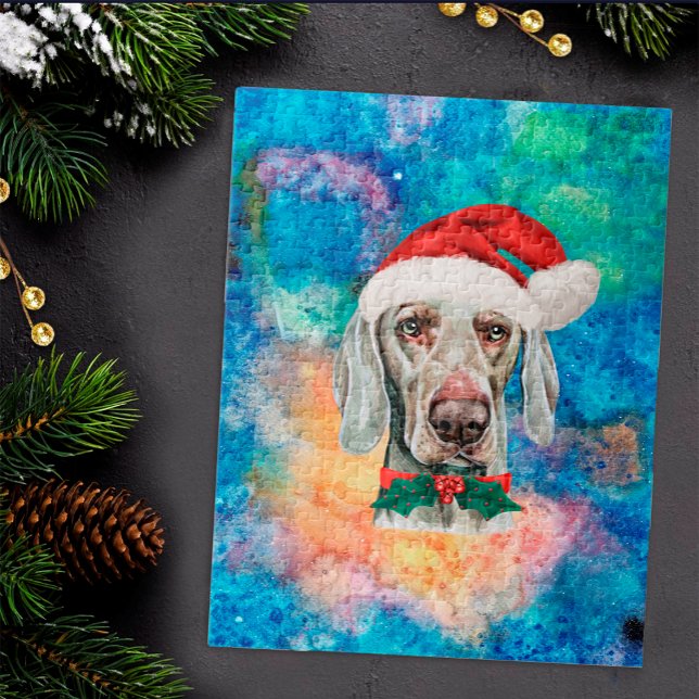 Quebra-cabeça Cachorro da Raça Weimaraner Natal (Criador carregado)