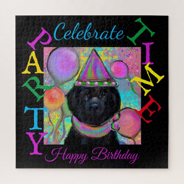 Quebra-cabeça Cachorro da Terra Nova (Vertical)