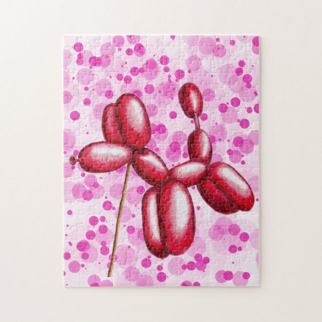 Quebra-cabeça Cachorro de balões (Vertical)