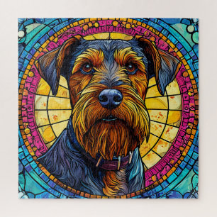 Quebra-cabeça Cachorro de desenho animado fofo