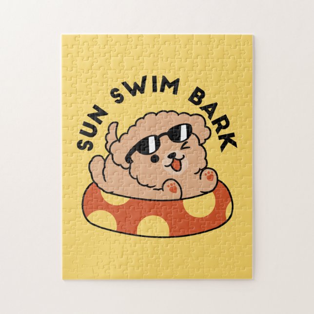 Quebra-cabeça Cachorro de Verão legal flutuante - Festa de Pisci (Vertical)