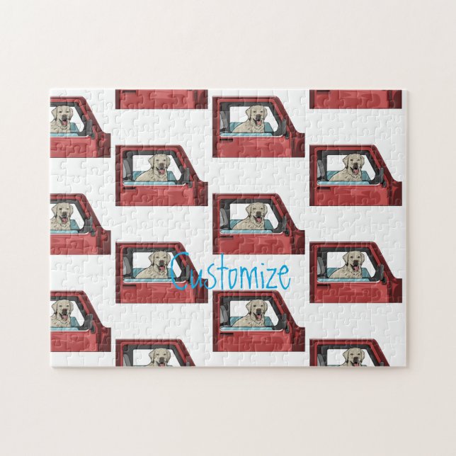 Quebra-cabeça Cachorro do Lab Ancando Shotgun Thunder_Cove (Horizontal)