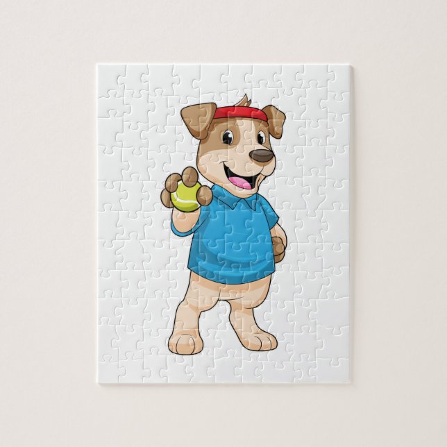 Quebra-cabeça Cachorro em Tênis com Tênis (Vertical)