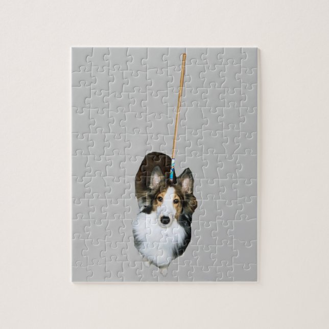 Quebra-cabeça Cachorro Esfregão (Vertical)