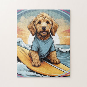 Quebra-cabeça cachorro Golden Doodle