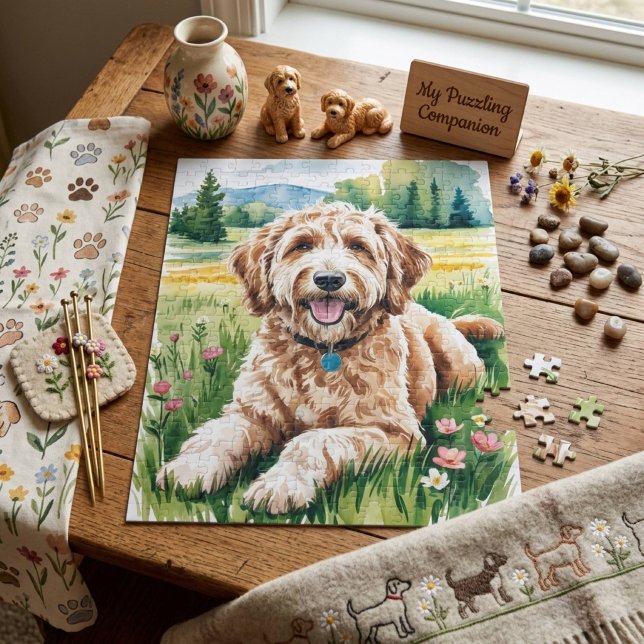 Quebra-cabeça Cachorro Goldendoodle (Criador carregado)