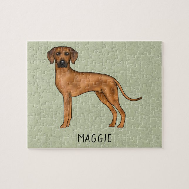 Quebra-cabeça Cachorro Leão Africano Fofo Rhodesian Ridgeback Ve (Horizontal)