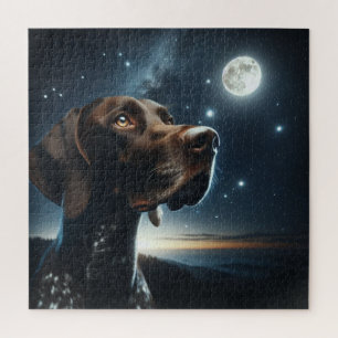 Quebra-cabeça Cachorro Noturno Cachorro Baixo Alemão