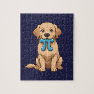 Quebra-cabeça Cachorro Pi Day Personalizado Com Símbolo Pi   Fel
