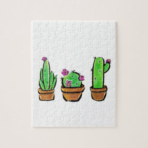 Quebra-cabeça Cactus cactos succultos