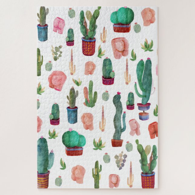 Quebra-cabeça Cactus e Bumbuns (Vertical)
