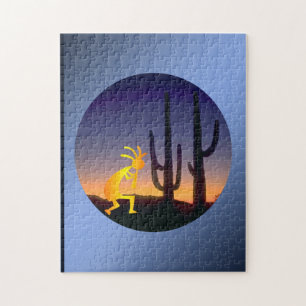 Quebra-cabeça Cactus e Kokopelli Round