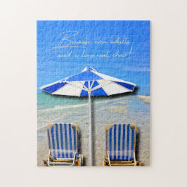 Quebra-cabeça Cadeira de Descanso para Adultos na Praia da Ilha 