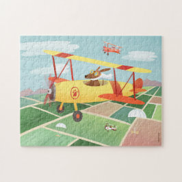 Quebra-cabeça Cães-piloto de entrega de avião