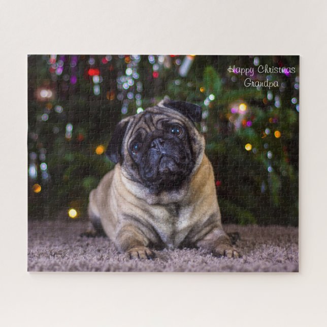 Quebra-cabeça Cães Pug. (Horizontal)