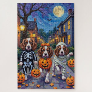 Quebra-cabeça Cães Springer Spaniel em Fantasias de Halloween