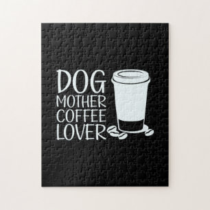 Quebra-cabeça Café Art Cachorro Mãe Café
