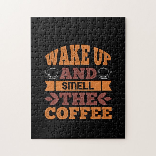 Quebra-cabeça Café Arte Acordar E Cheira O Café (Vertical)