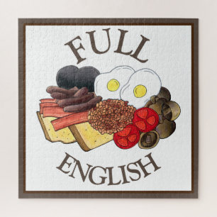 Quebra-cabeça Café da Manhã em Inglês, Reino Unido, Comida Cuisi