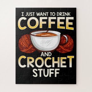 Quebra-cabeça Café De Crochet E Amantes De Crochê