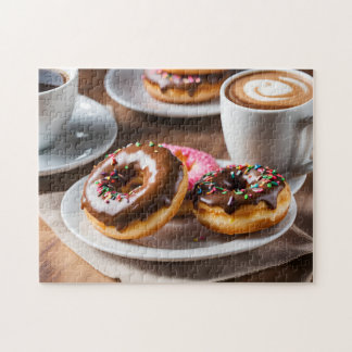 Quebra-cabeça Café e Donuts