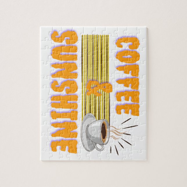 Quebra-cabeça Café & Luz Solar – Manhã Positiva (Vertical)
